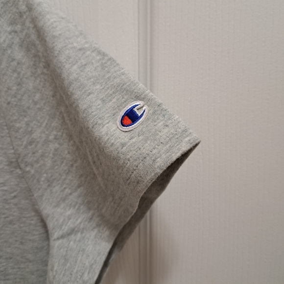 ❤️ New! Champion T-Shirt Dress Light Grey Women's XS Cotton Blend Short Sleeve - Picture 4 of 11